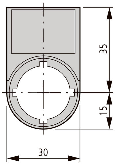 Eaton RMQ-Titan Label Carrier With Fault Text - 216498 [5 Pieces]
