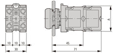 Front Mount Green LED Element With Cage Clamp - 216571