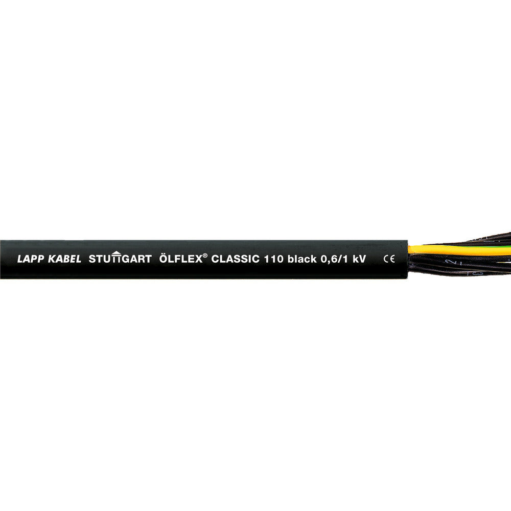 Lapp Olflex Classic 110 Black 3G0.75 Control Cable 0.6/1kV - 1120233 [20 Meters]