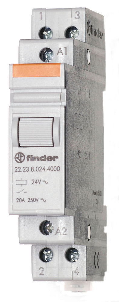 Finder 22.23 Industrial Power Relay 20A 24VDC SPDT - 22.23.9.024.4000