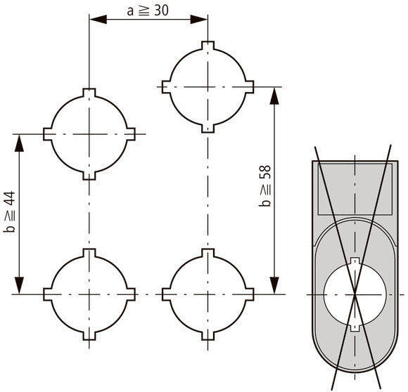 RMQ Titan Double Pushbutton Legend Holder 30x75mm - 216394 [10 Pieces]