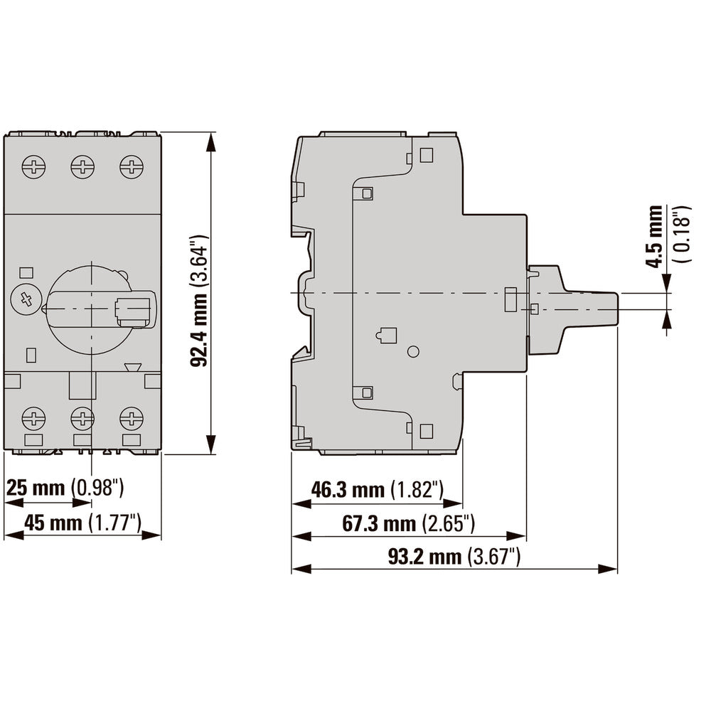 3 Pole Transformer Circuit Breaker 4-6.3A PKZM0 - 088915