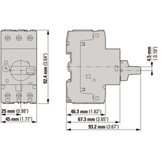 Eaton PKZM0 Motor Protection Circuit Breaker 1.6-2.5A - 199183
