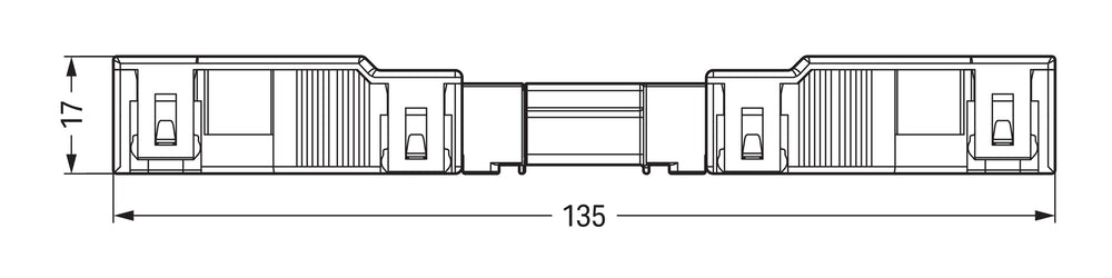 Wago Winsta Midi 4-Pole Female Connector With Strain Relief - 770-104