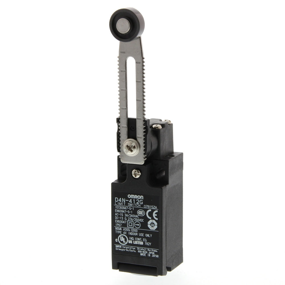 Omron D4N Adjustable Roller Lever Limit Switch - D4N 0065E