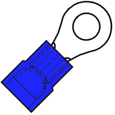 Insulated Ring Terminal M5 SuperPidg 1.5-2.5mm Nylon - 156448 [100 Pieces]