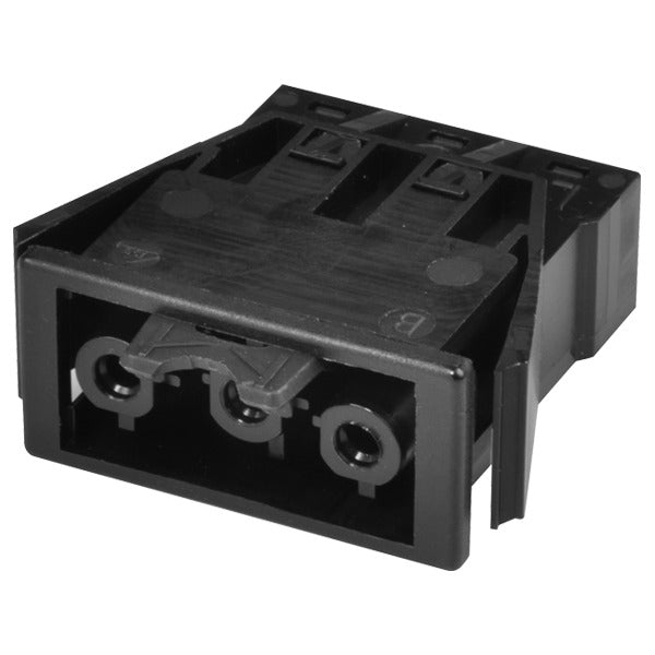 AC166 3-Pole Female Chassis Connector With Lock - 168863V [10 Pieces]
