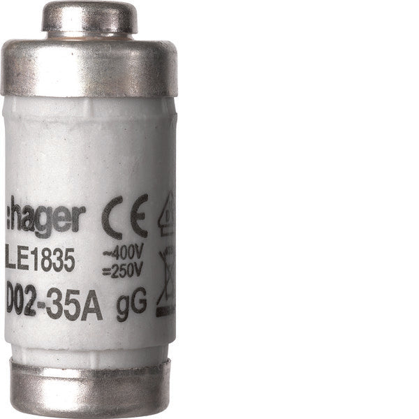 D02 Fuse Link 35A 400V Class gG With Indicator - LE1835 [10 Pieces]