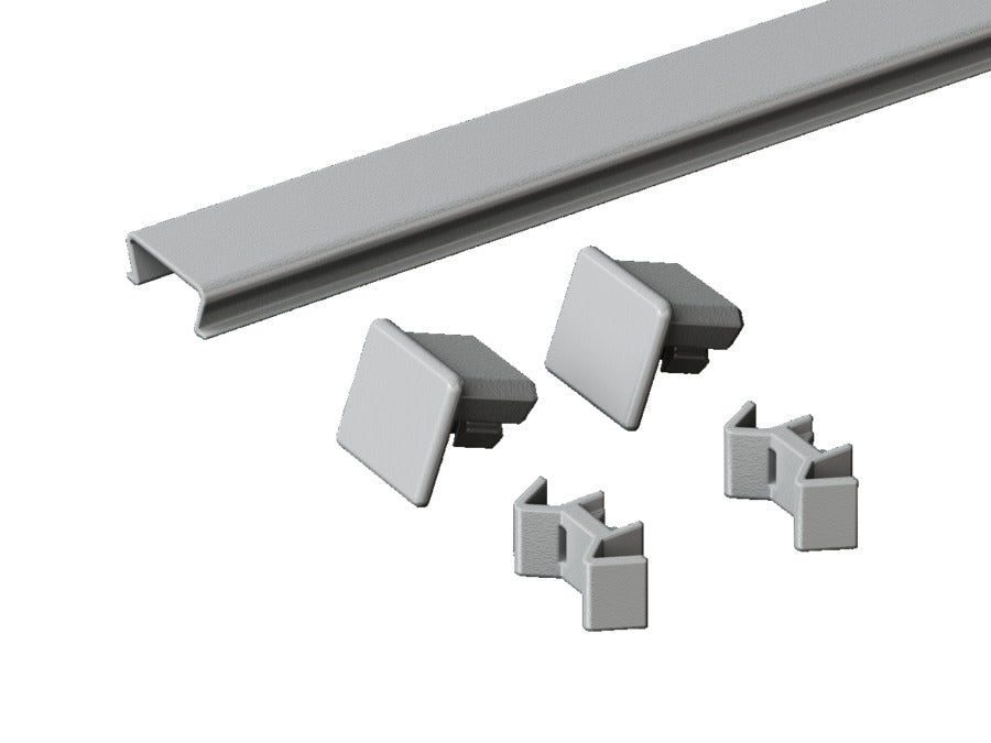 Rittal TS 400mm Top Baying Cover Gray RAL7035 - 8800845