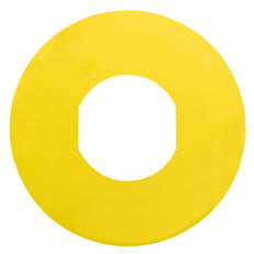 Schneider Electric Emergency Stop Label 60mm Yellow - ZBY9101 [2 Pieces]