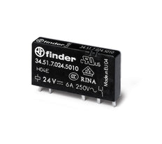 Ultra Slim PCB Relay 6A 24VDC Single CO Contact - 34.51.7.024.5010