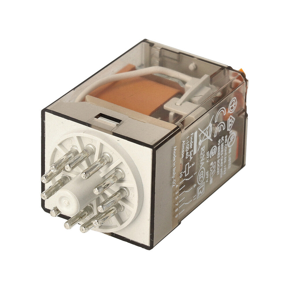 Finder 10A Industrial Plug-in Relay 24VAC 3CO AgNi - 60.13.8.024.0040