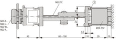 Eaton M22-TC Telescopic Mounting Clip - 216398
