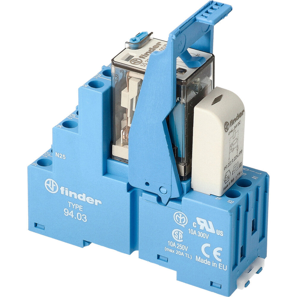 Finder 58.33 24V DC Interface Relay Module 3CO 10A - 58.33.9.024.0050