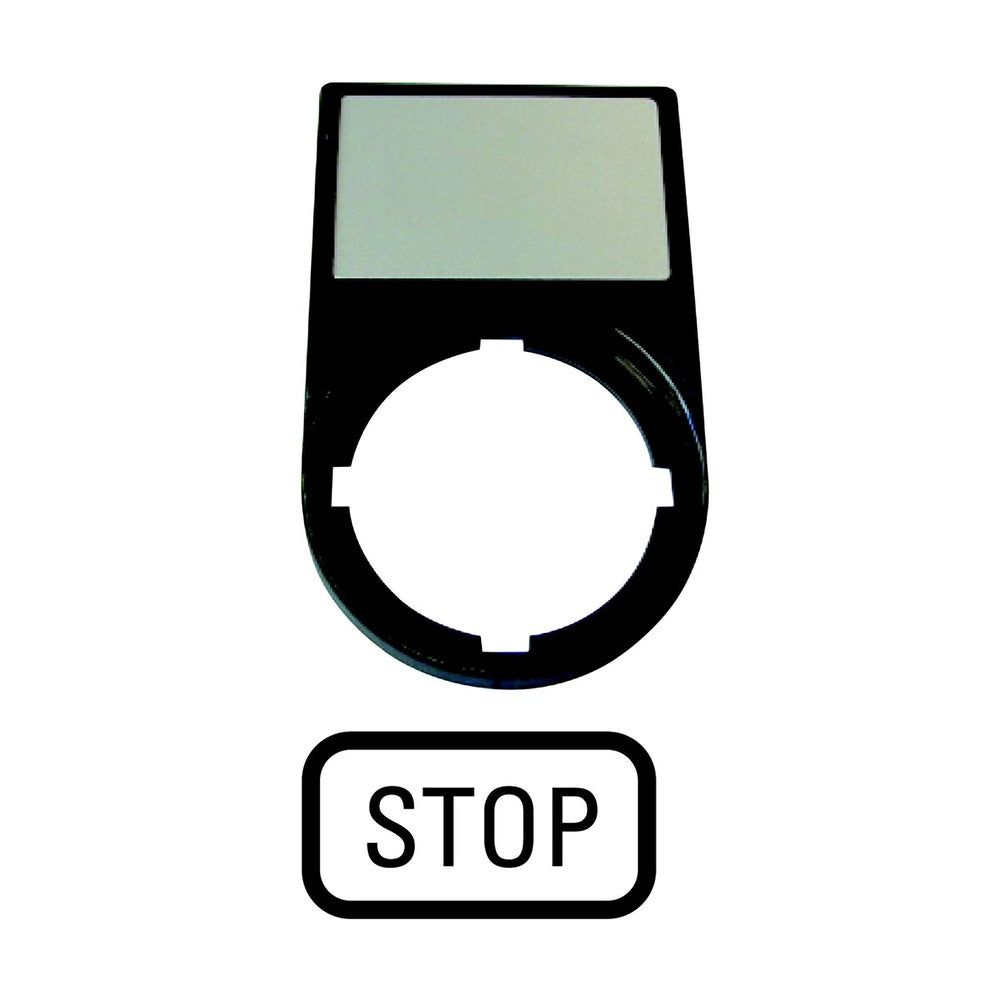 Eaton RMQ-Titan Stop Text Label Carrier 22mm - 216494 [5 Pieces]