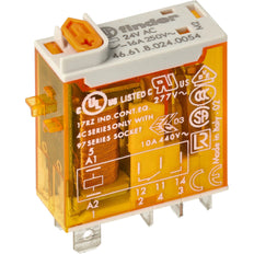 Finder Industrial Relay 16A 24VAC With LED And Test Button - 46.61.8.024.0054