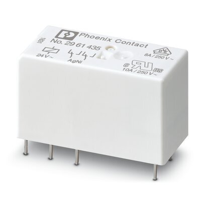 Phoenix Contact Miniature Power Relay 24V AC Dual Contact - 2961435 [2 Pieces]