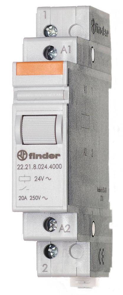 Finder 20A Installation Relay 230VAC Single Contact - 22.21.8.230.4000