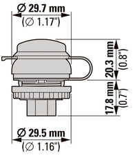 RJ45 Cat 5e Panel Mount Interface IP65 - 147537