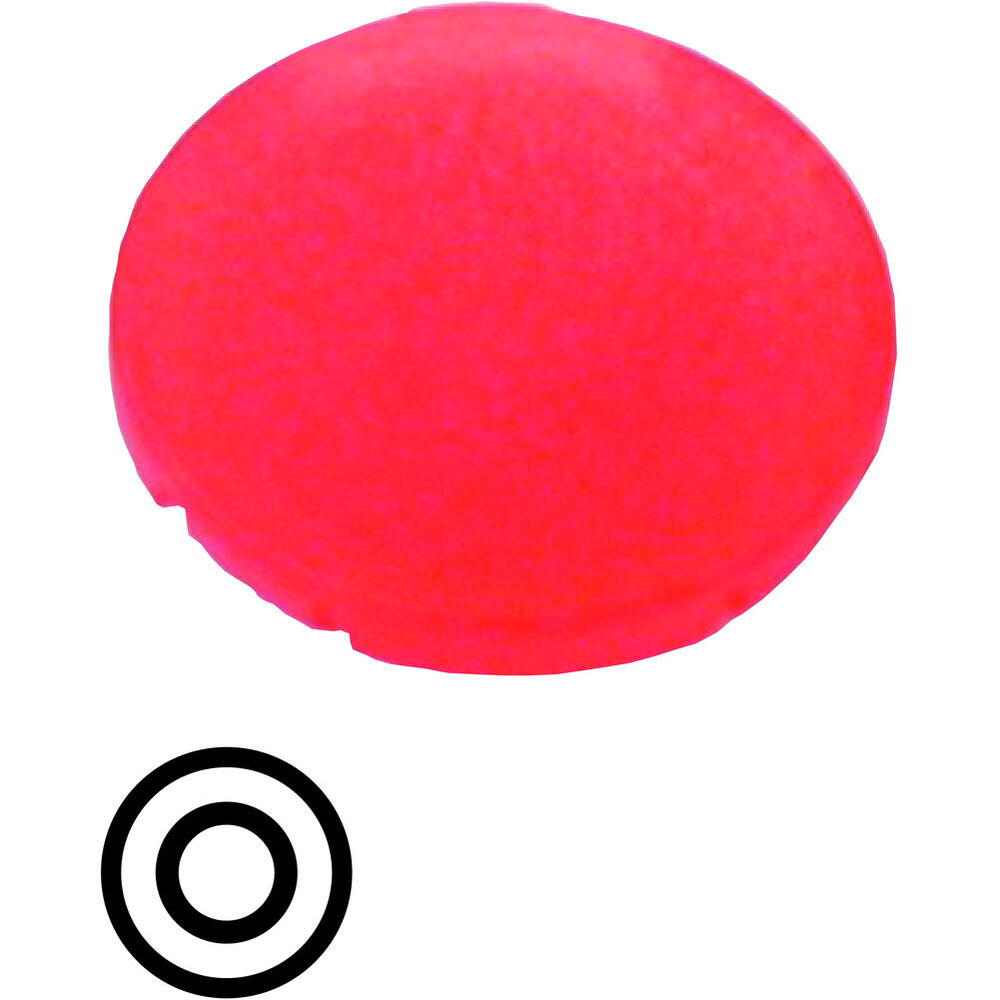 Eaton M22 RMQ-Titan Red Button Lens With Stop Symbol - 218159 [2 Pieces]