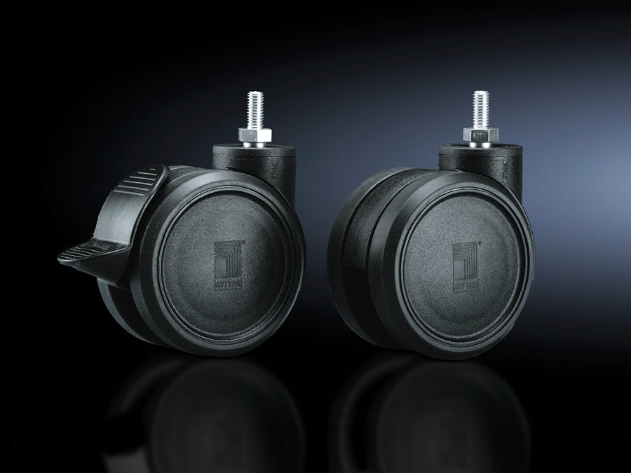 Rittal Heavy Duty Double Castors Set 120kg M12 - 7495000 [4 Pieces]