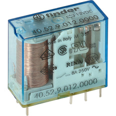 Finder 40.52 PCB Relay 12VDC 2CO 8A AgNi - 40.52.9.012.0000