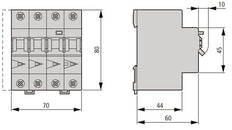 Eaton MRB6 RCBO 16A 100mA 3P+N B-Characteristic 6kA - 120654