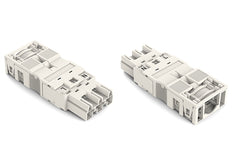 WAGO 3-Pole White Connector With Strain Relief Housing - 770-133 [2 Pieces]