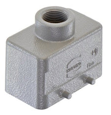 Han B Hood Top Entry M20 Aluminum Connector Housing - 19300101420