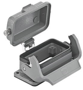 Han B 10B Metal Bulkhead Housing With Locking Lever - 09300100318