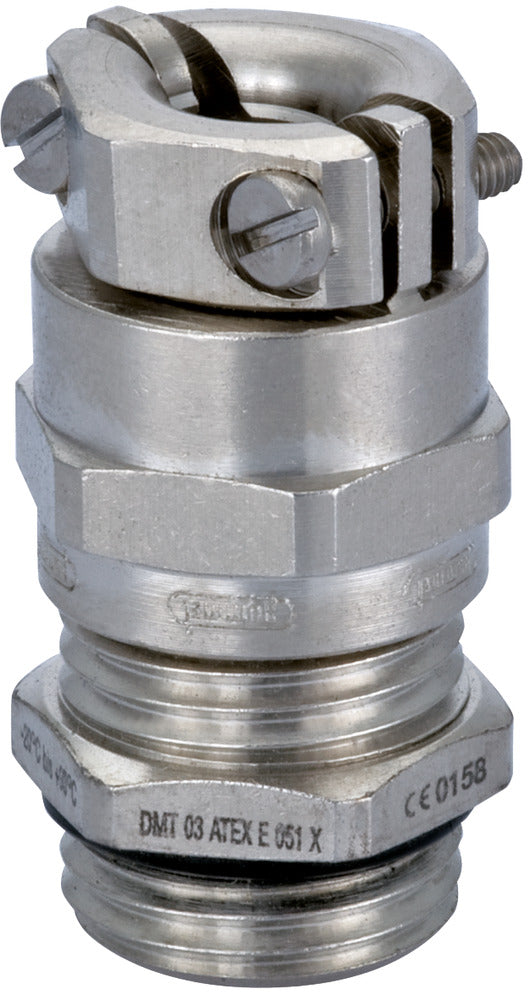 EMC Ex Cable Gland M25x1.5 Nickel Brass - 1617250050