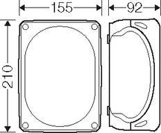 Hensel FK 1616 Junction Box IP66 5-Pole E30/E90 - FK 1616