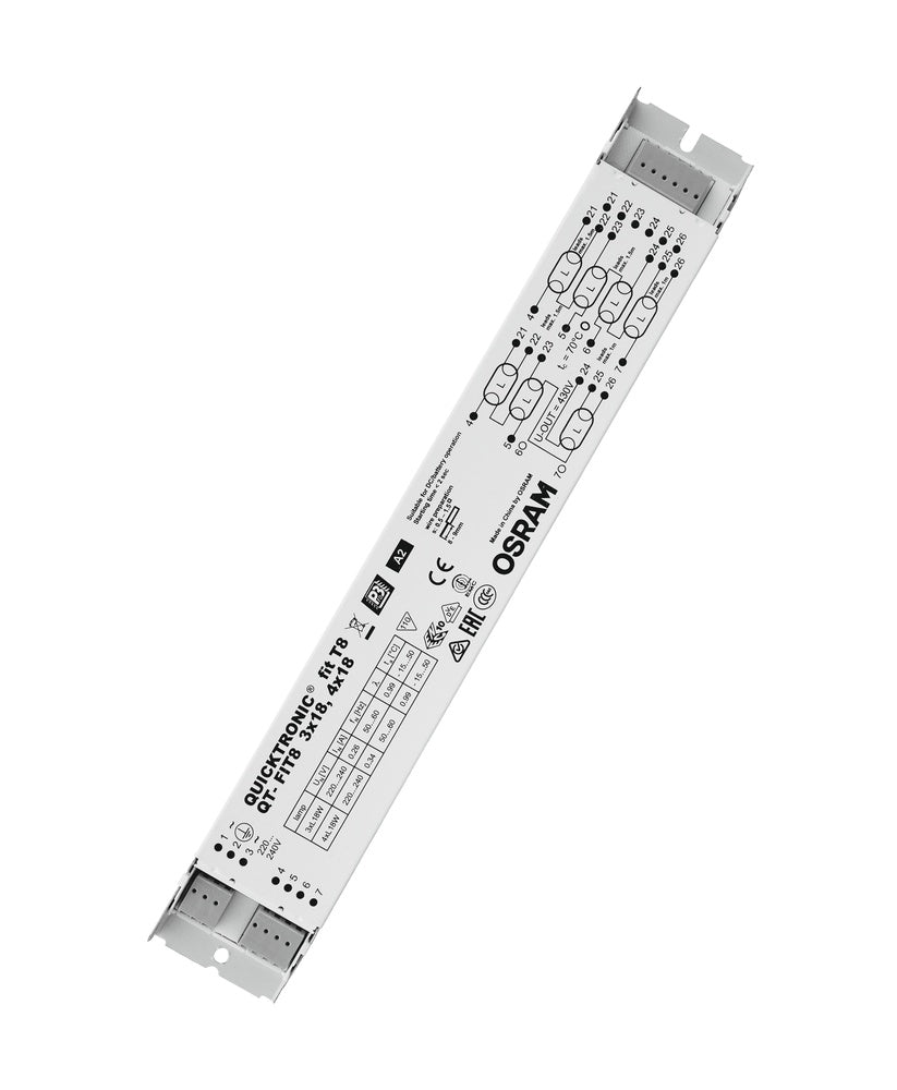 OSRAM Quicktronic QT-FIT8 3x18W 4x18W Electronic Ballast - 4008321294302