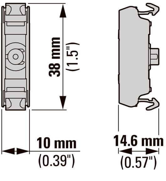 White LED Panel Mount Indicator 12-30V AC/DC - 180795