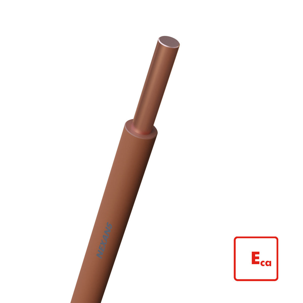 Nexans H07V-U 6mm² Installation Wire Brown Eca - 10533300 [100 Meters]