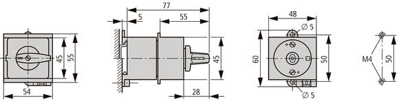 Eaton T0 Control Switch 20A Hand-0-Auto - 026991