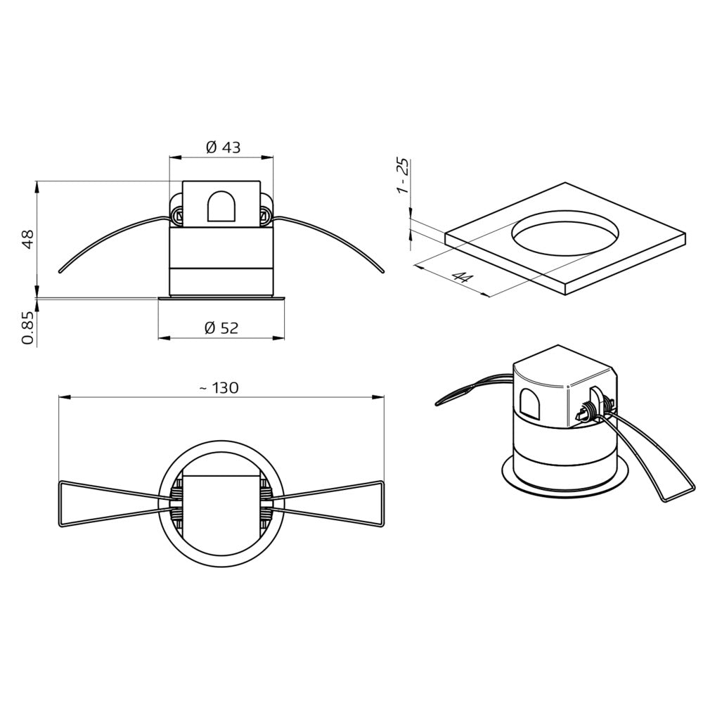 DALI Link PD11 Ultra Slim Multisensor 9M IP20 - 93068