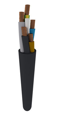 TKF Industrial Neoprene Cable H07RN-F Eca 4G6 - 187683 [2 Meters]