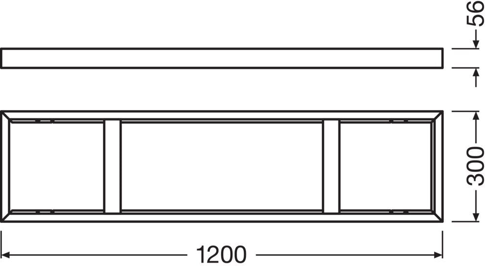 LEDVANCE Panel 1200 Surface Mount Kit H75/H50 - 4058075108820