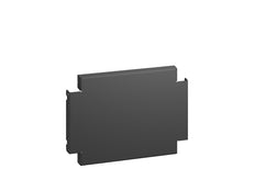 Rittal AX Side Plinth Panels 400x200mm Black Steel Set - 2820420 [2 Pieces]