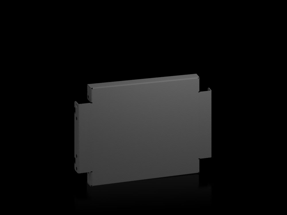 Rittal AX Side Plinth Panels 400x200mm Black Steel Set - 2820420 [2 Pieces]