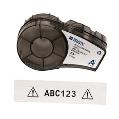 Brady M211 White Vinyl Label Tape 19mm x 6.4m Black Print - 142797