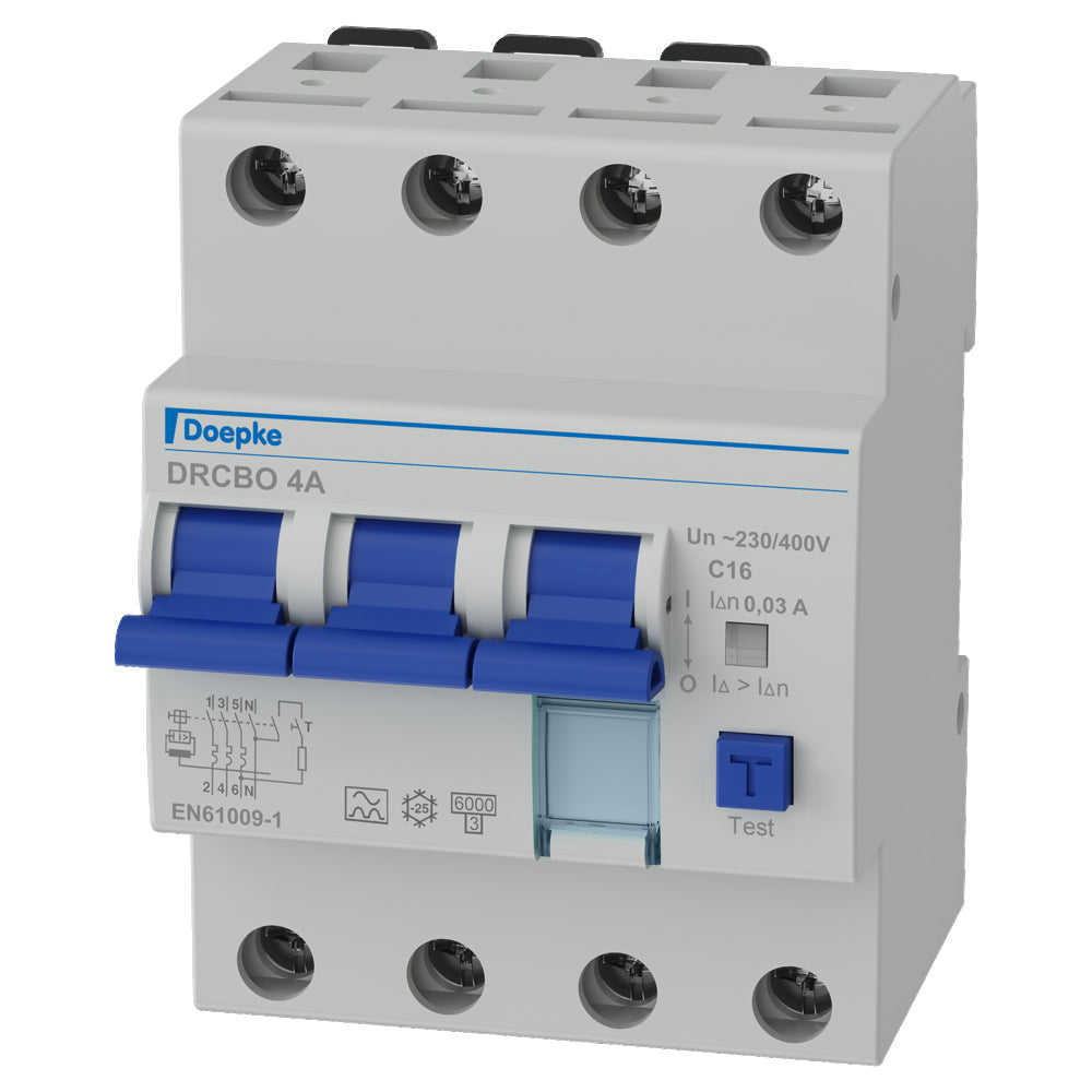 Doepke RCCB Circuit Breaker C16 30mA 3P+N Type A - 09945124