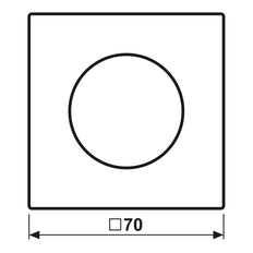 Jung LS Range Rotary Dimmer Cover Anthracite - AL1740AN
