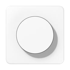 Jung CD Range Rotary Dimmer Cover Alpine White - CD1740WW