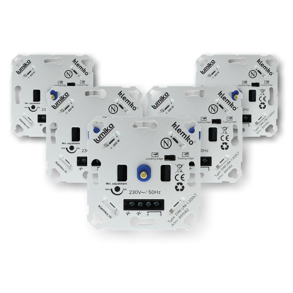 Klemko Lumiko Universal LED Dimmer 200W - 891082-AP [5 Pieces]