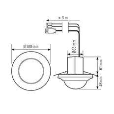 ESYLUX PD-C 360i/24 DUO DALI Ceiling Presence Detector - EP10427374