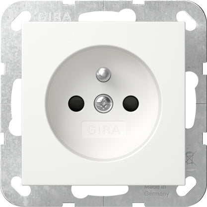 Gira System 55 Safety Plus Socket With Earth Pin - 448527