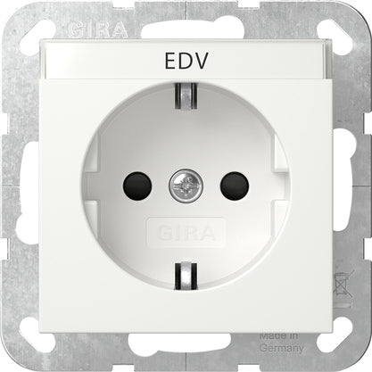 Gira System 55 SCHUKO Socket With Safety Plus - 446227