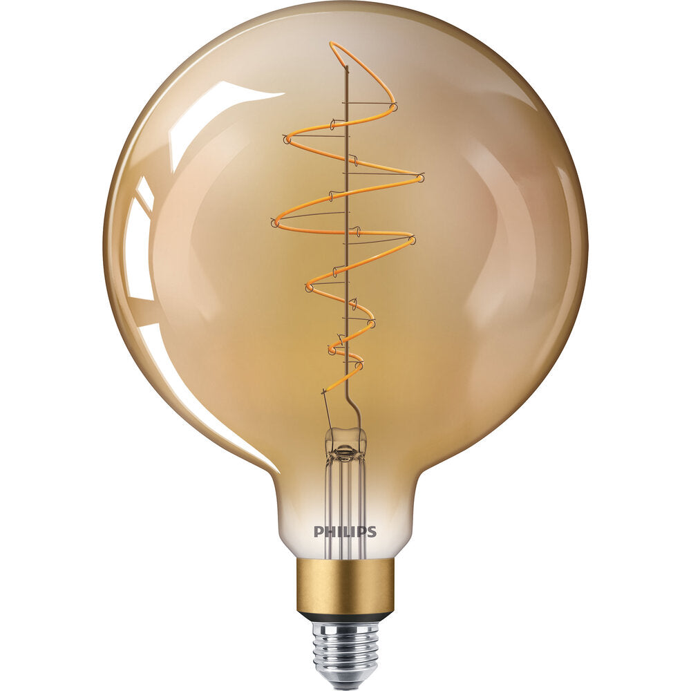 Philips G200 LED Giant Filament Globe Gold E27 6.5W Dimmable - 8719514313781